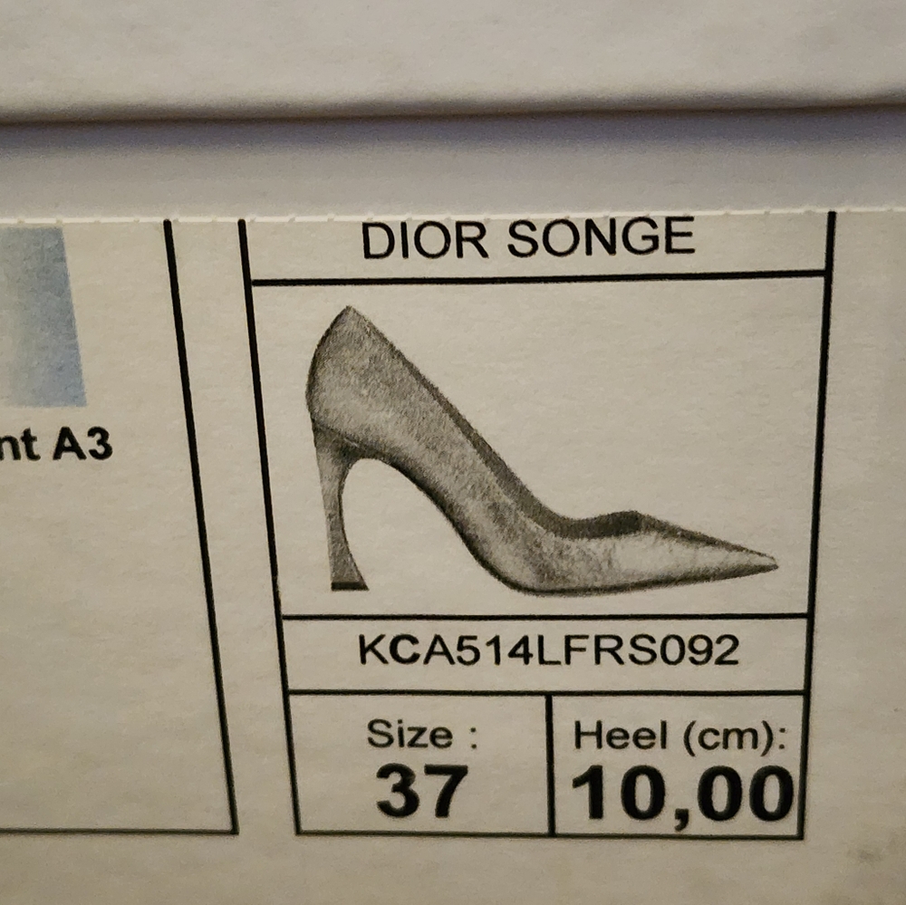 Brand New 100% Auth Christian Dior Women's Stilleto Silver Leather Shoes - Picture 9 of 12